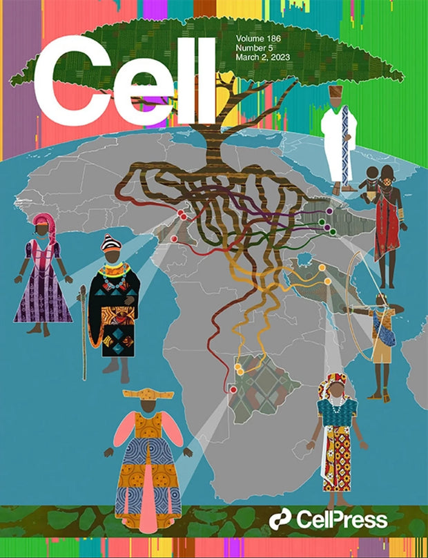 Cover Art for Tishkoff Lab - Cell