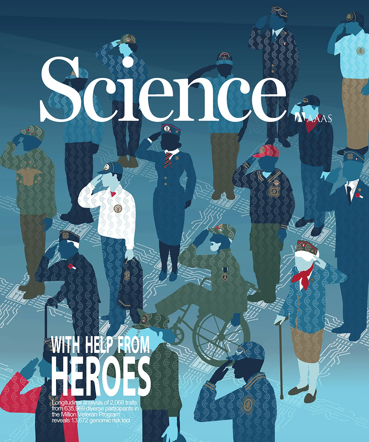 Cover Art for the Million Veteran Program - Science