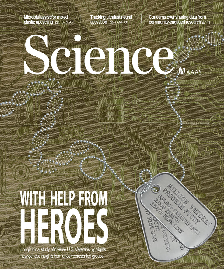 Cover Art for the Million Veteran Program - Science